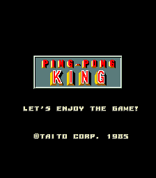 Ping-Pong King Title Screen